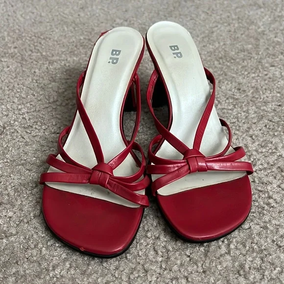 Brass Plum Shoes Red Bp Sandals Poshmark
